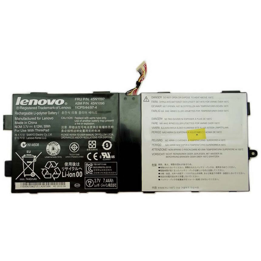 Lenovo 45N1096 45N1097 45N1099 3.7V 30Wh, 8.12Ah Original Battery for Lenovo LENOVO IBM Tablet 2