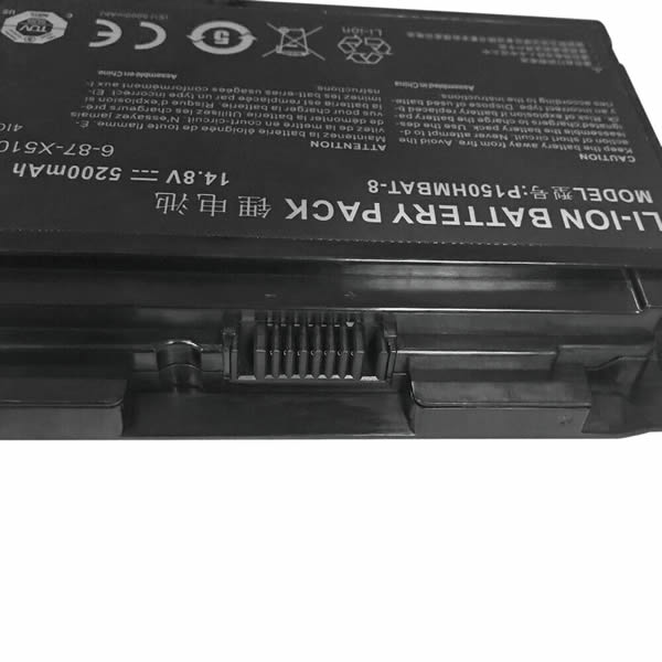 Clevo 6-87-X510S-4D72 6-87-X510S-4D74 P150HMBAT-8 5200mAh Original Battery for Clevo P150 P150EM X511