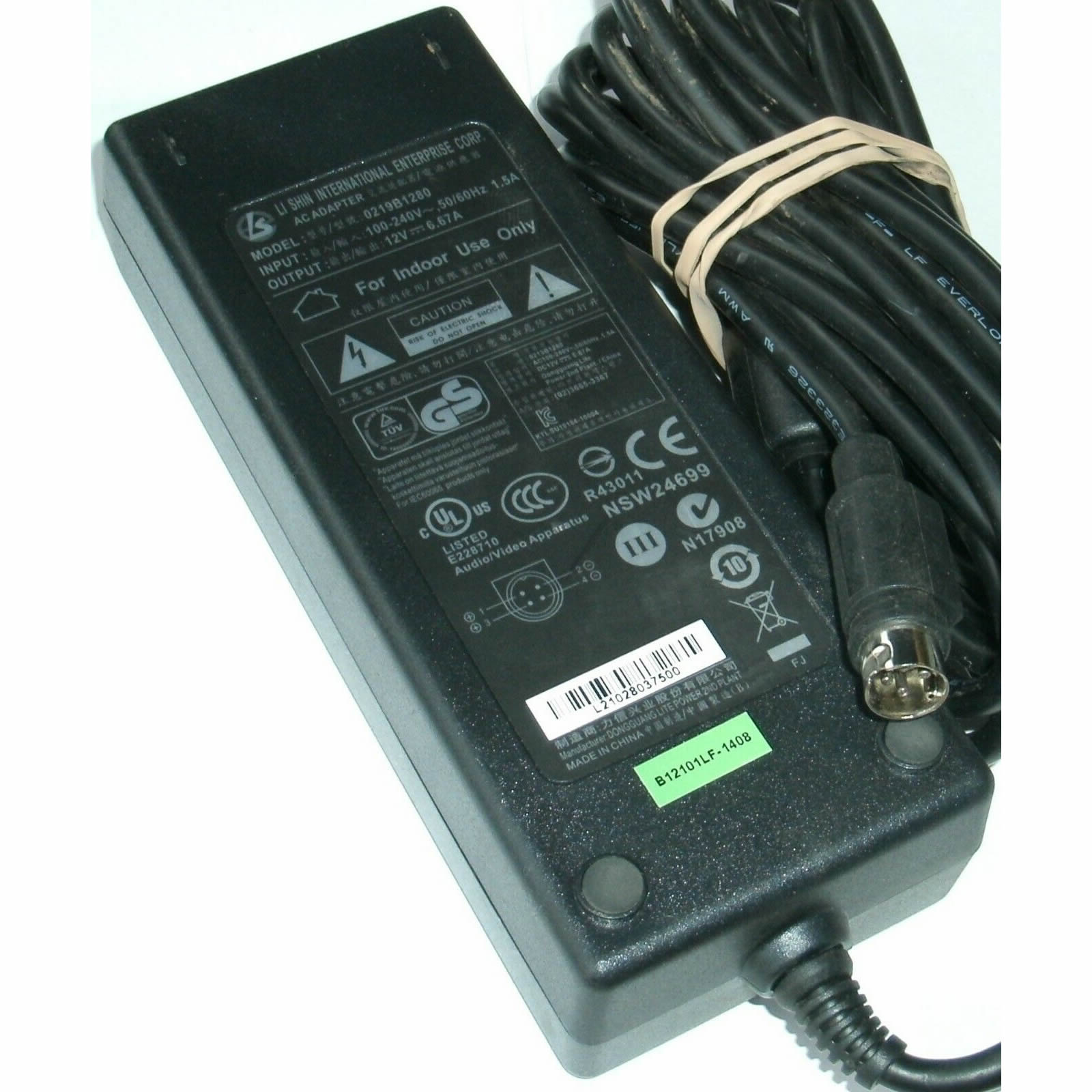 0219B1280 PA-1081-11 12V 6.67A 80W Original AC DC Adapter Charger Power Supply For ASUS PW201 Lcd Monitor