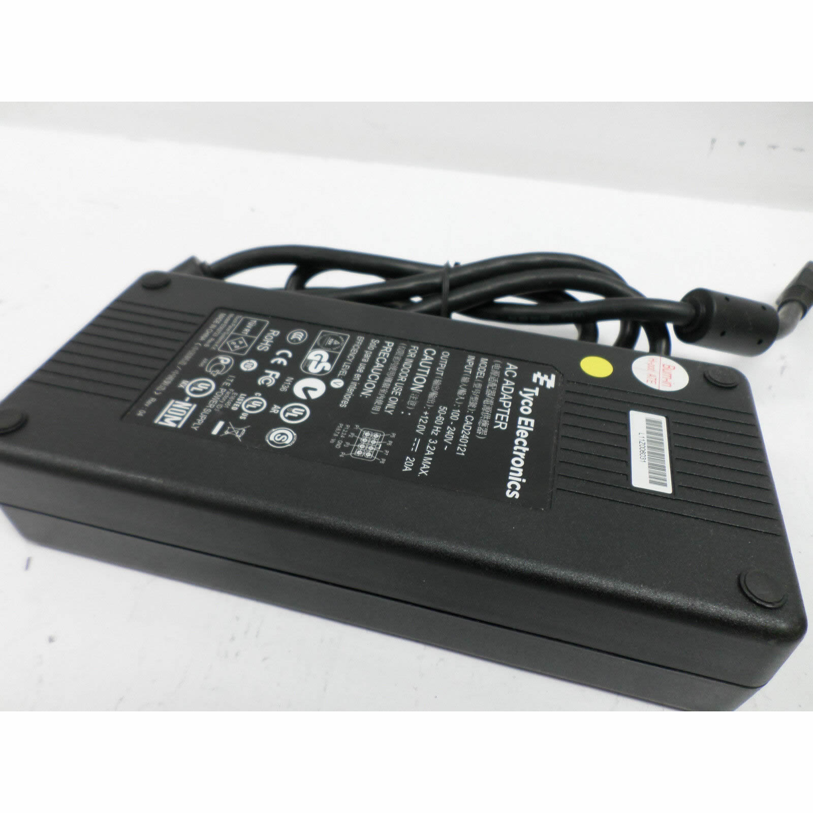 US Genuine $45.00 Tyco Electronics Original Ac Adapter 12V 20A 240W  CAD240121 ELO ALL-IN-ONE Power Supply 