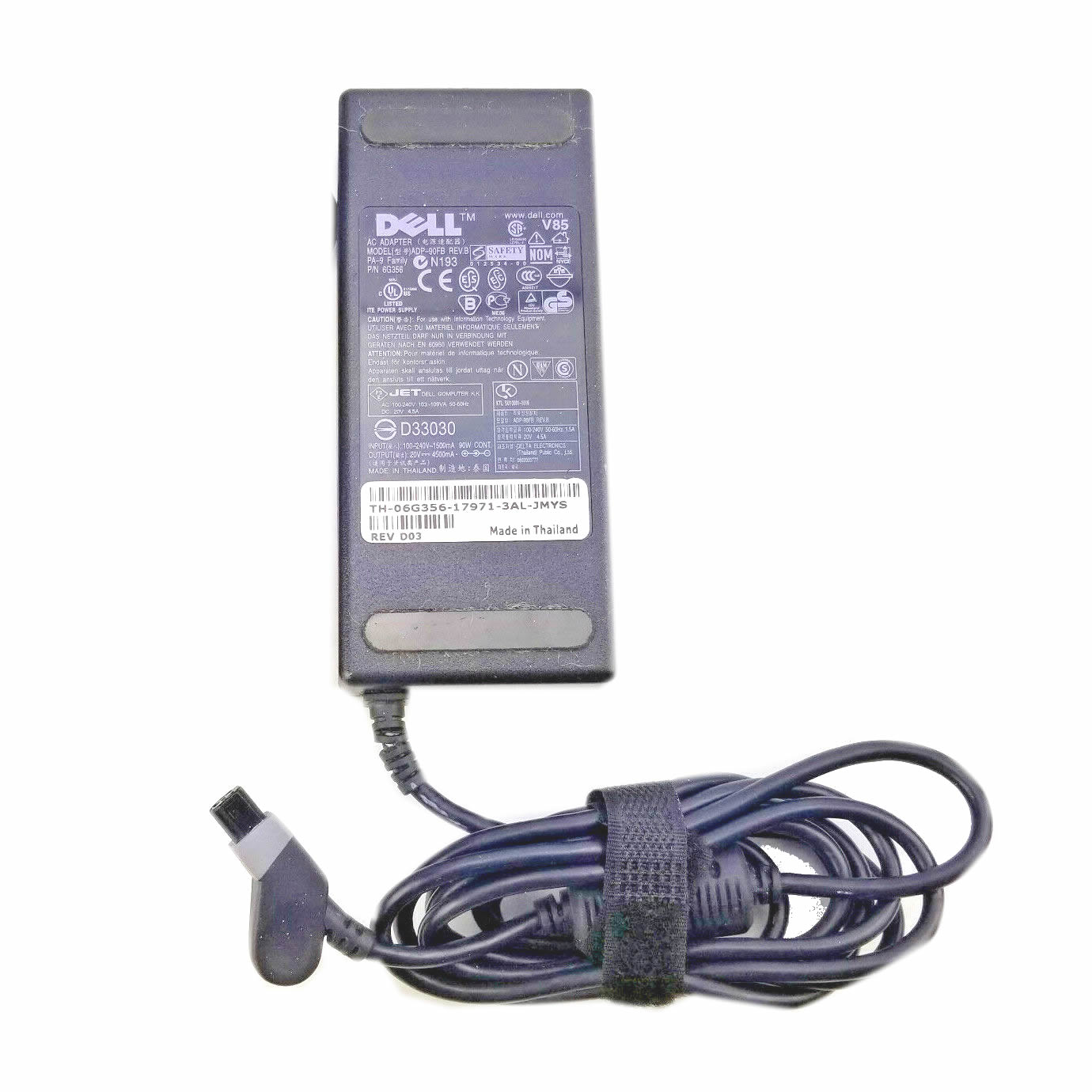 Dell 20V 4.5A 90W ADP-90FB,EADP-90AB Original Ac Adapter for Dell Ultrasharp 2001FP