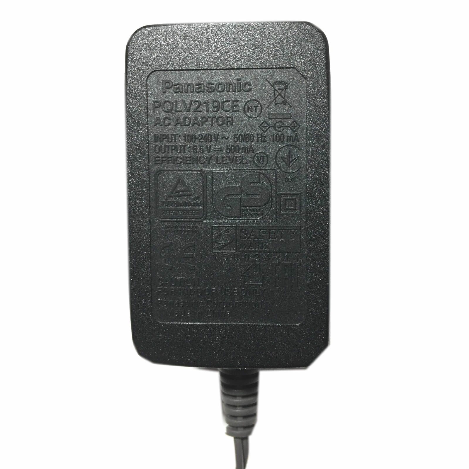 Panasonic 6.5V 0.5A 3.25W PLVQ219CE,PNLC1007ZA Original Ac Adapter for Panasonic Cordless Phone