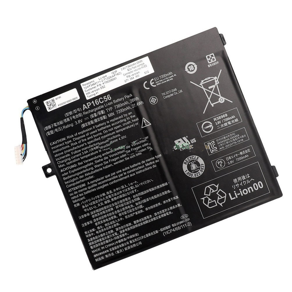 Acer AP16C56 3.8V 7200mAh Original Laptop Battery