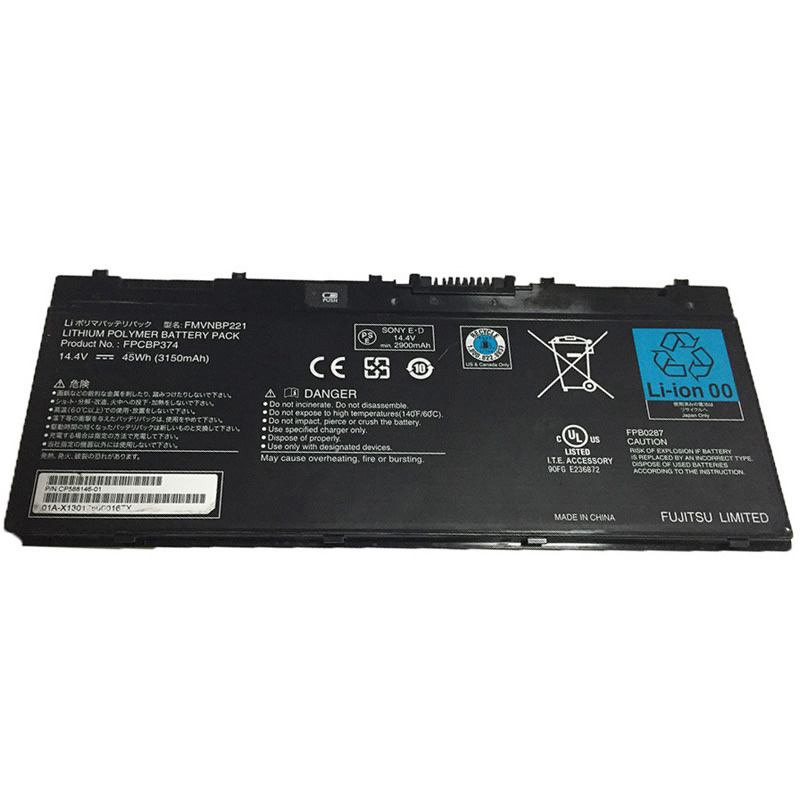 Fujitsu FMVNBP221, FPCBP374 14.4V 3150mAh Original Laptop Battery for Fujitsu LifeBook Q702