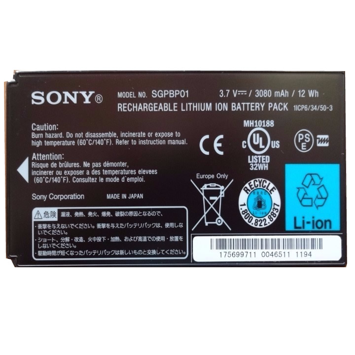 Sony SGP-BP01, SGPBP01 3.7V 3080mAh Original Laptop Battery for Sony SGPT211PL