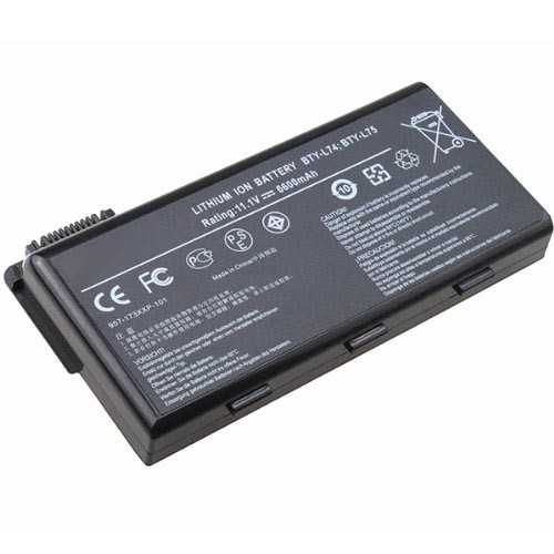 Msi BTY-L74, BTY-L75 11.1V 6600mAh Original Laptop Battery for Msi CX500-607SK