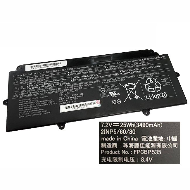 Fujitsu FPB0339S FPCBP535 CP737633-01 7.2V 3470mAh  Original Laptop Battery for Fujitsu FPB0339S