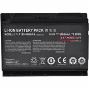 Clevo P150HMBAT-8 P150EM 6-87-X510S-4D72 PC Replace Battery 14.8V 5200mAh for Sager Np8268-s