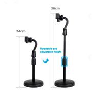 Flexible Adjustable Desktop Phone Stand with Stable Base