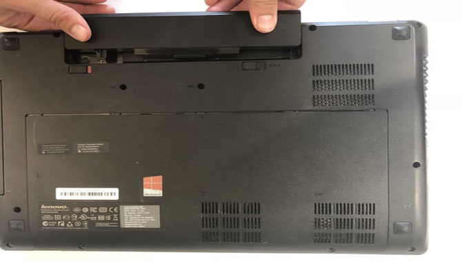 Remove lenovo thinkpad battery stand up from harriet